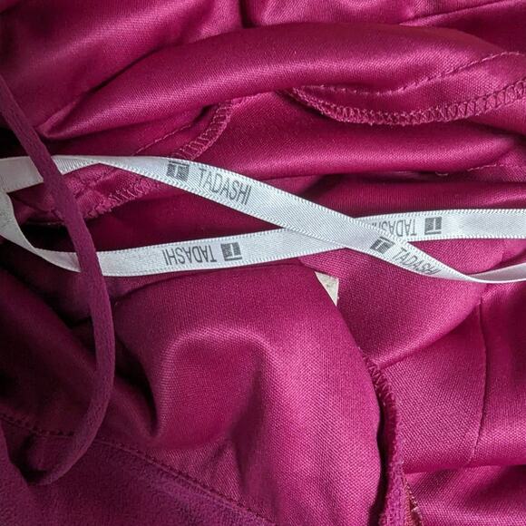 Tadashi Shoji Dress Size 2 Silk Barbiecore Knee Length Party Wedding Guest - Picture 14 of 16